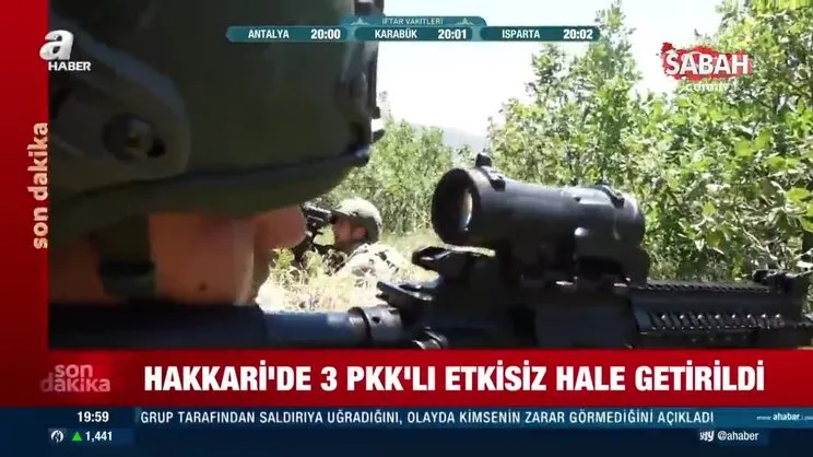 İçişleri Bakanlığı açıkladı! 3 terörist etkisiz hale getirildi | Video