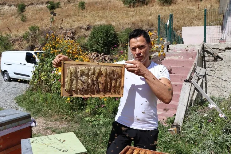 Bu arılar okuma yazma biliyor: Erzurumlu üreticiden akıl almaz yöntem!