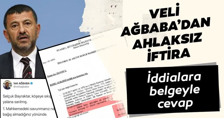 Veli Ağbaba’dan ahlaksız iftira