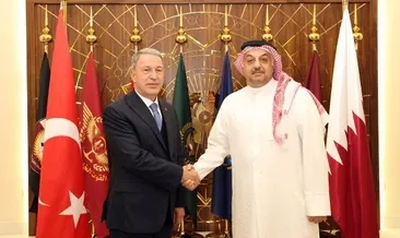 Bakan Akar, Katarlı mevkidaşı Muhammed el-Atiyye ile görüştü