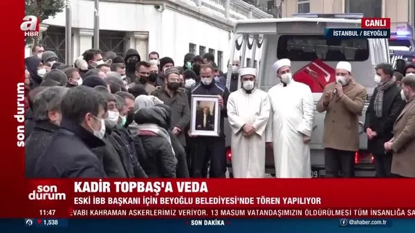 Kadir Topbaş için Beyoğlu Belediyesi'nde tören düzenlendi | Video