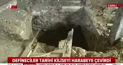 İstanbul Sarıyer’de tarihi kilisede defineci terörü!