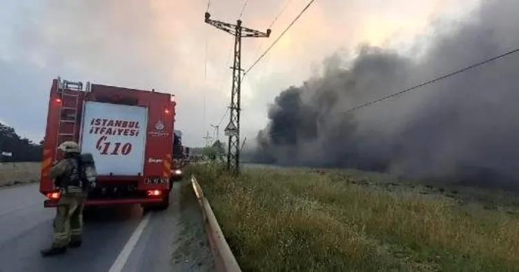 Başakşehir’de bir fabrikada yangın çıktı
