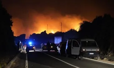 İtalya’nın Sardinya Adası’ndaki yangın nedeniyle 1500’den fazla kişi tahliye edildi