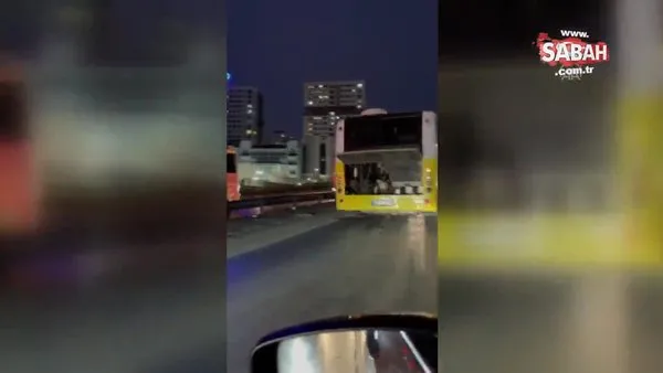 Gaziosmanpaşa'da arızalanan İETT otobüsü trafik yoğunluğuna neden oldu | Video
