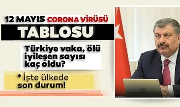 Sağlık Bakanı SON DAKİKA duyurdu: Türkiye’de corona virüs vaka, ölü, iyileşen ve entübe hasta sayısı kaç oldu? 12 Mayıs 2020 Sağlık Bakanlığı corona virüs koronavirüs tablosu ve son durum haritası!
