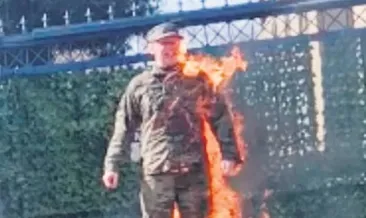 Özgür Filistin için kendini yaktı