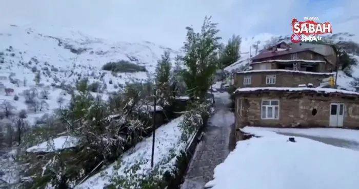 Van’a mayıs ayında lapa lapa kar yağdı | Video