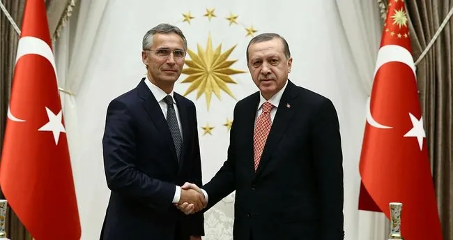 Erdoğan NATO Genel Sekreteri Stoltenberg’i kabul etti.