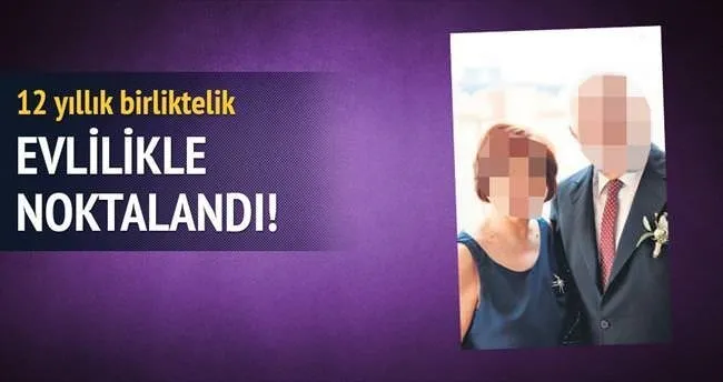 12 yıllık birliktelik evlilikle noktalandı