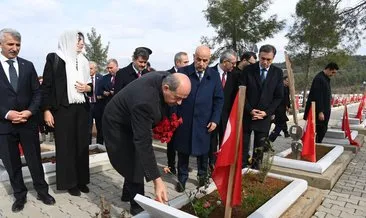 KKTC Cumhurbaşkanı Tatar Kapıçam Mezarlığı’nı ziyaret etti