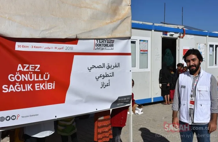 Azez’deki mülteci kampında doktor sevinci