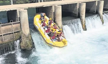 Şehrin ortasında rafting keyfi