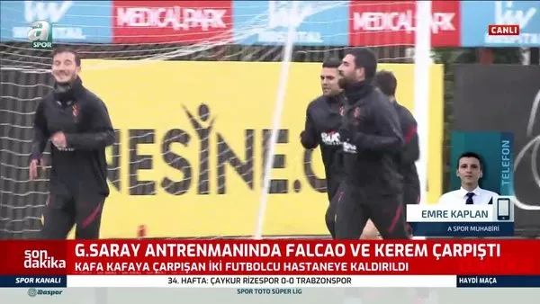 Galatasaray'da Falcao ve Kerem Aktürkoğlu hastaneye kaldırıldı!