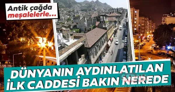 Antakya'da, dünyanın ilk aydınlatılan caddesi olarak bilinen Kurtuluş'ta restorasyon çalışmaları başlatıldı