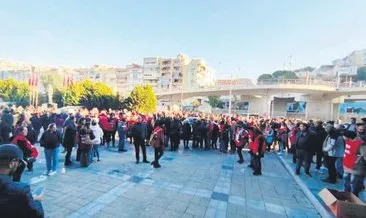 İzmir’de çöküş sürüyor bayraklı belediyesi’nde işçiler greve başladı #izmir