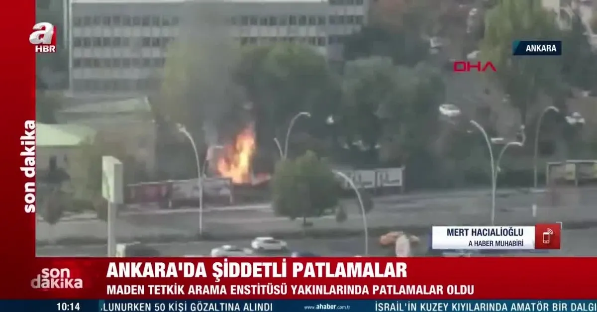 son dakika ankara da mta bahcesindeki patlama ani kamerada videosunu izle son dakika haberleri