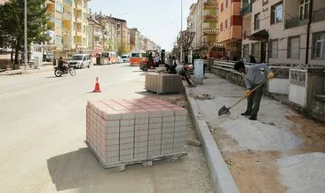 Karaman Belediyesinden kaldırım çalışmaları