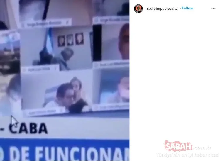 Son dakika skandalı! Arjantinli vekil video konferans sırasında bir kadınla...
