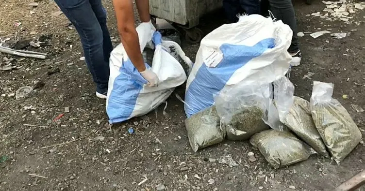 Bursa polisi, çöp konteynerinde kilolarca bonzai buldu... 3 şüpheli için çalışma başlatıldı