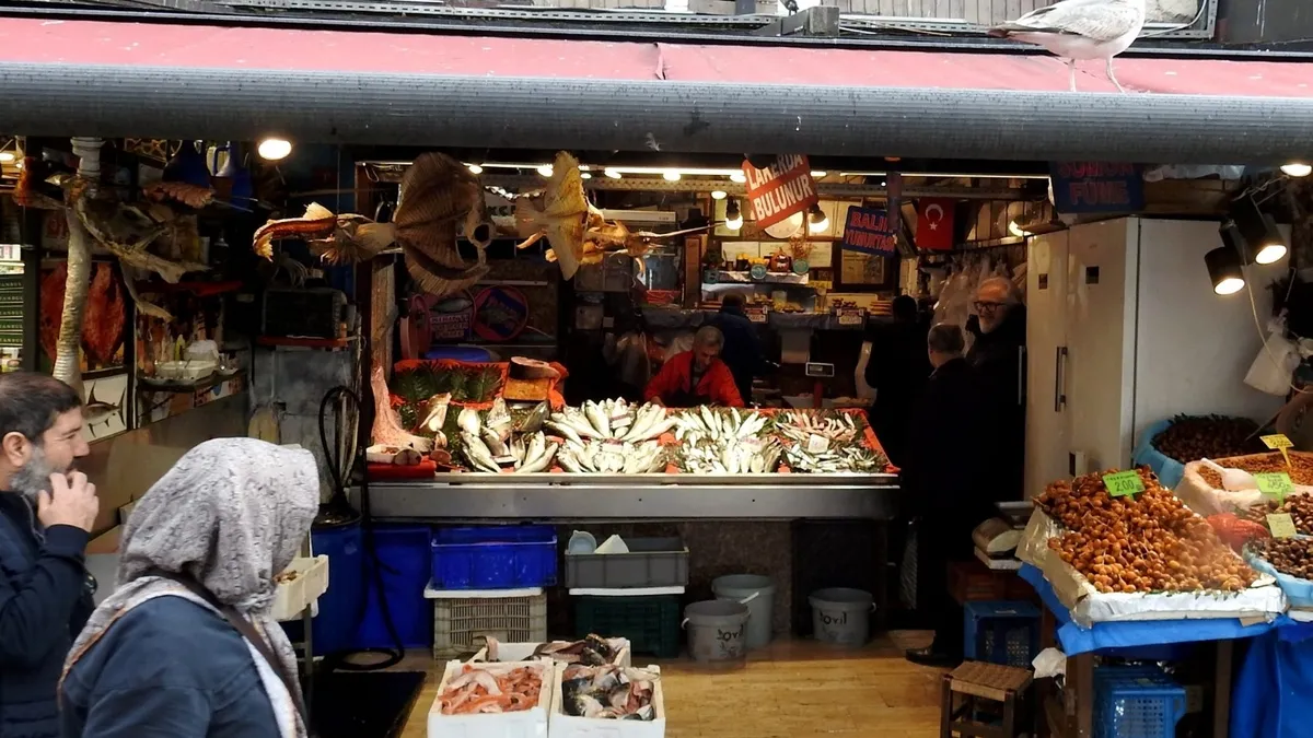 Bayramda balığa büyük rağbet