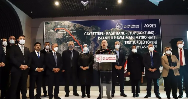 Gayrettepe- Kağıthane- Havalimanı metro hattı testten geçti