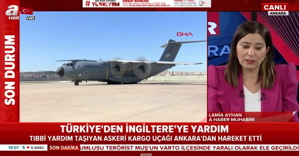 Turkiye Den Ingiltere Ye Yardim Ucagi Videosunu Izle Son Dakika Haberleri