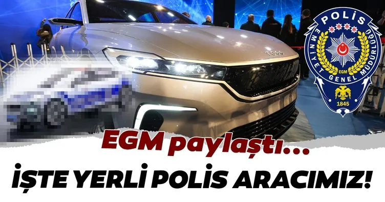 EGM’den ekip otosu fotoğrafıyla Türkiye’nin Otomobili paylaşımı
