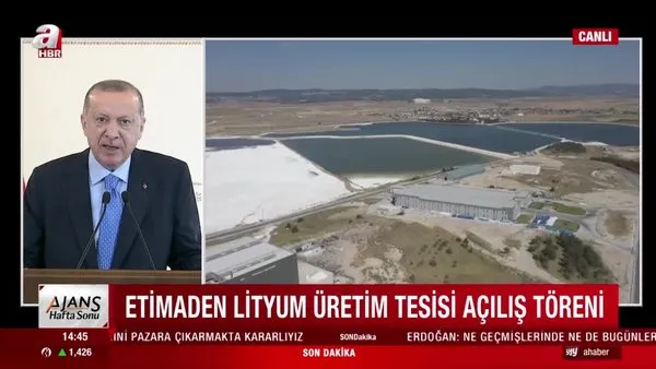 Son dakika! Cumhurbaşkanı Erdoğan'dan Eti Maden Lityum Karbonat Üretim Tesisi açılış töreninde önemli açıklamalar | Video