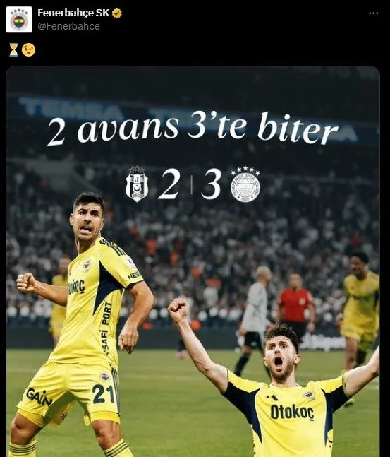 Fenerbahçe’den Beşiktaş’a göndermeler! Maç biter bitmez olay paylaşımlar...