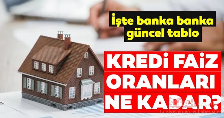 Kredi faiz oranları ne kadar? İşte Ziraat, Halkbank, Garanti ihtiyaç - taşıt - konut kredisi faiz oranları!