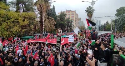Şanlıurfa’da binlerce kişi Filistin için yürüdü