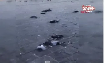 Eminönü Meydanı’nda otomobiliyle güvercinleri ezdi