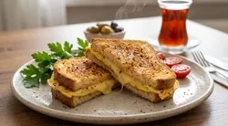 Tek tavada çıkan omlet tost çılgınlığı!