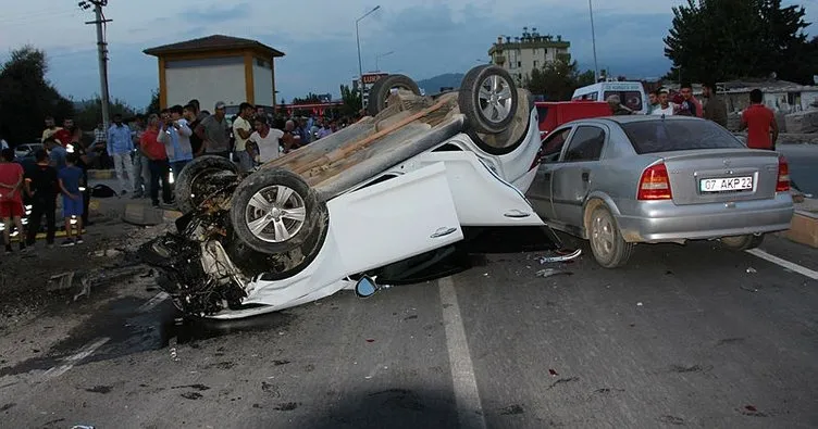 Antalya’da zincirleme trafik kazası: 7 yaralı