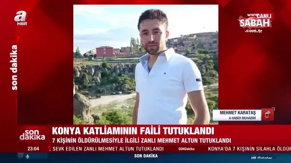 SON DAKİKA HABERİ: Konya'da 7 kişinin silahla öldürülmesiyle ilgili adliyeye sevk edilen zanlı Mehmet Altun tutuklandı | Video
