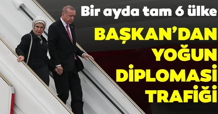 Başkan Erdoğan’dan yoğun diplomasi trafiği! Bir ayda altı ülkeye ziyaret