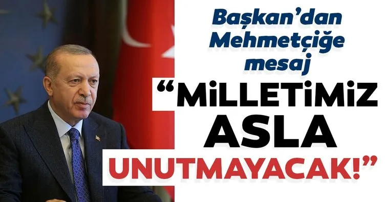 Son dakika | Başkan Erdoğan Mehmetçiğin bayramını kutladı