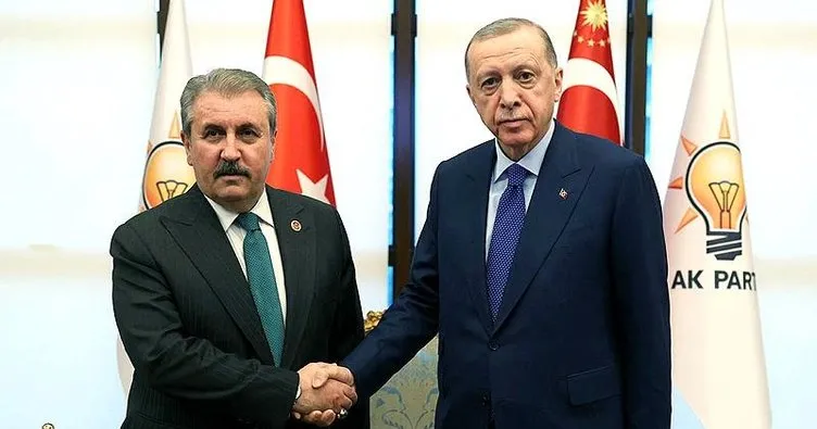 Cumhurbaşkanı Erdoğan Mustafa Destici’yi kabul etti