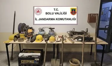 Bolu’da 3 defineci suçüstü yakalandı #bolu