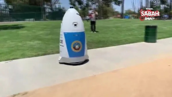 ABD’de yumurta şeklindeki robot polis devriye gezdi