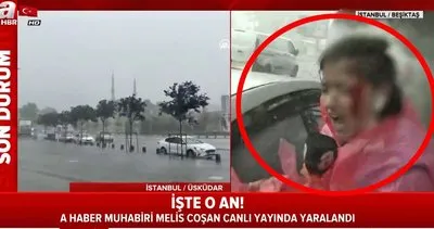 Son dakika A Haber Muhabiri’nin canlı yayında yaralanma anı kamerada: Kanlar içinde kaldı | Video