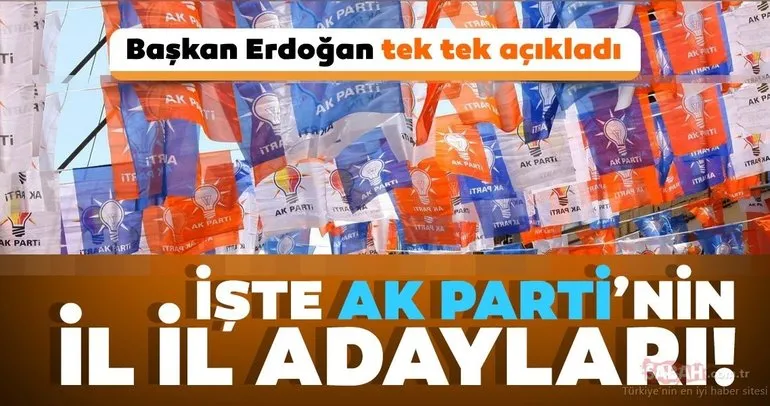 AK Parti’nin son yerel seçim adayları