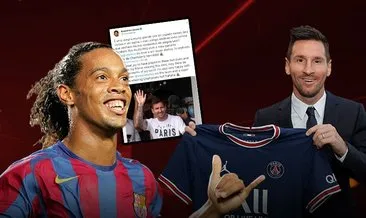 Son dakika: Ronaldinho o mesajı Twitter’dan paylaştı! Lionel Messi ve PSG...