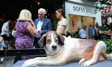 Şişli Belediyesi sokak köpeğinin heykelini dikip törenle açtı...