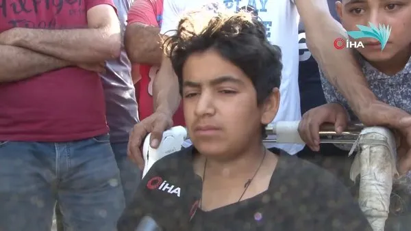 Suriye tarafından atılan havan topu saldırısında yaralanan çocuk o anları anlattı