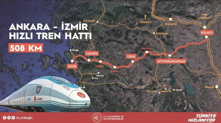 Ankara-İzmir arası 3,5 saat! Yeni YHT için tarih verildi