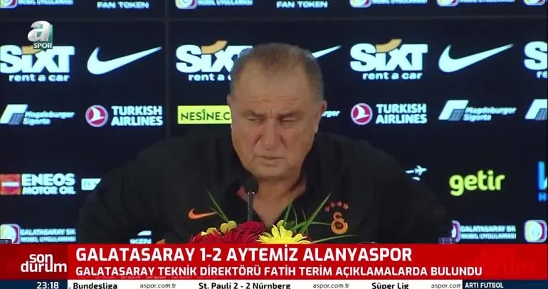 Galatasaray Teknik Direktörü Fatih Terim iptal olan golü yorumladı!
