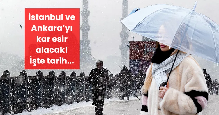 SON DAKİKA! Kar İstanbul ve Ankara’yı esir alacak! Kar yağışı için yeni tarih verildi! Meteoroloji’den peş peşe uyarı