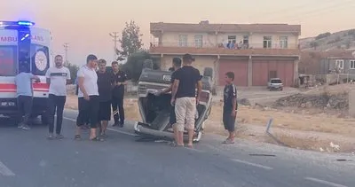Haliliye'de otomobil takla attı #sanliurfa